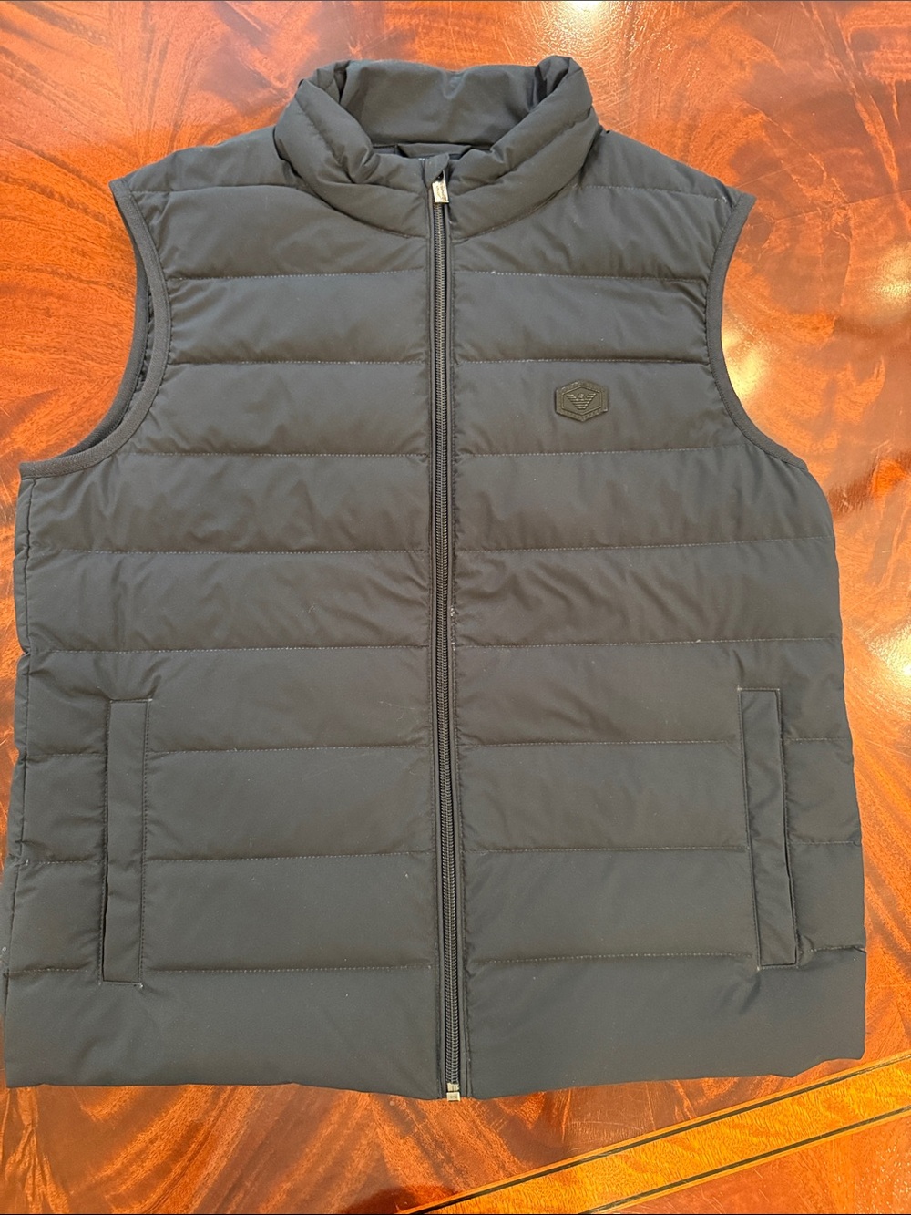 Boys Emporio Armani Navy Quilted Puffer Vest